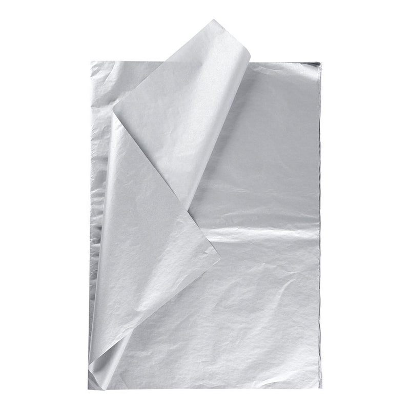 Afbeelding laden in galerijviewer, Creativ company tissuepapier zilver 6 vellen 14 gr, 50x70cm
