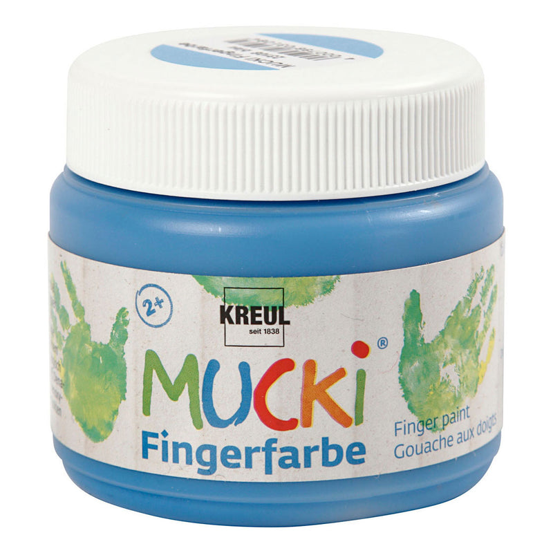 Afbeelding laden in galerijviewer, Creativ company mucki vingerverf blauw, 150ml
