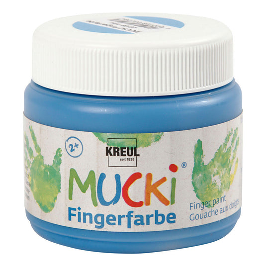 Creativ company mucki vingerverf blauw, 150ml
