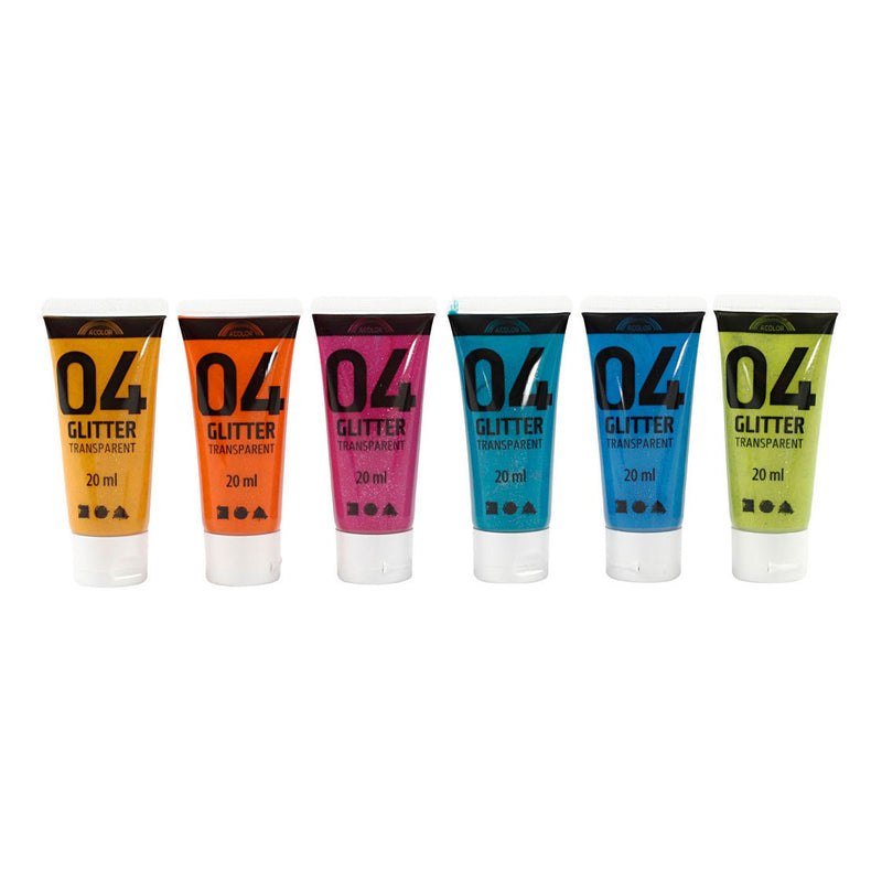 Afbeelding laden in galerijviewer, A-color https: www.cchobby.nl acrylverf-met-glitters-diverse-kleuren-6x20-ml-1-doos
