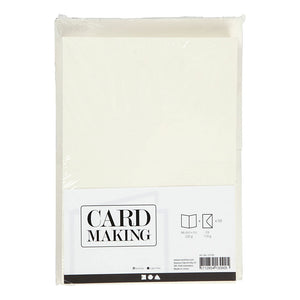 Creativ company kaarten en enveloppen off-white, 50 sets