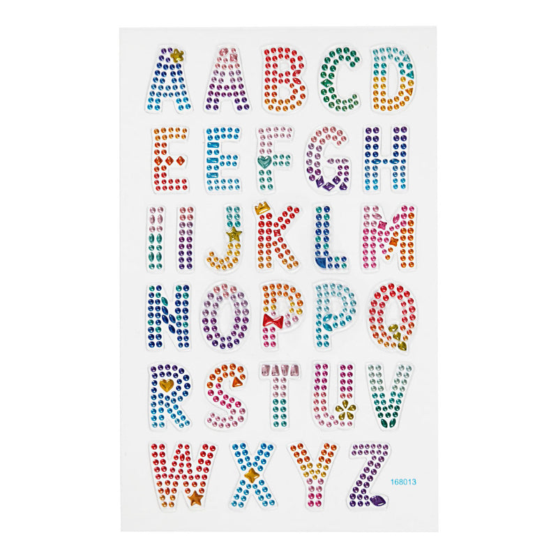Afbeelding laden in galerijviewer, Creativ company diamant stickers alfabet, 1 vel

