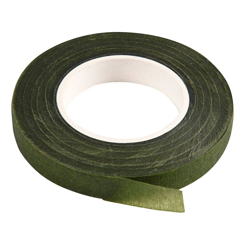 Afbeelding laden in galerijviewer, Creativ company floral tape donkergroen, 7m
