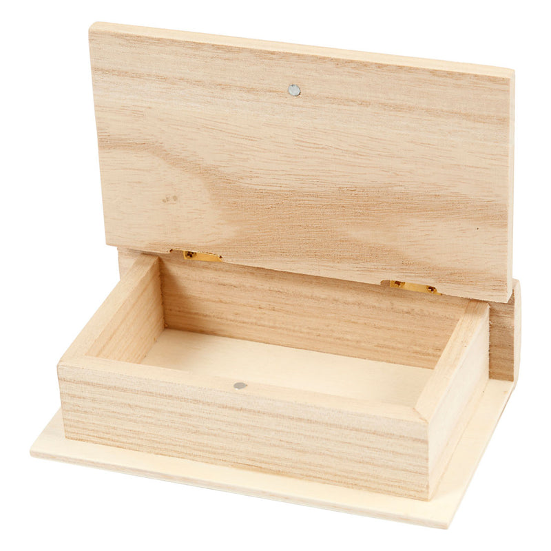 Afbeelding laden in galerijviewer, Creativ company houten boek doos, 14x9x4cm
