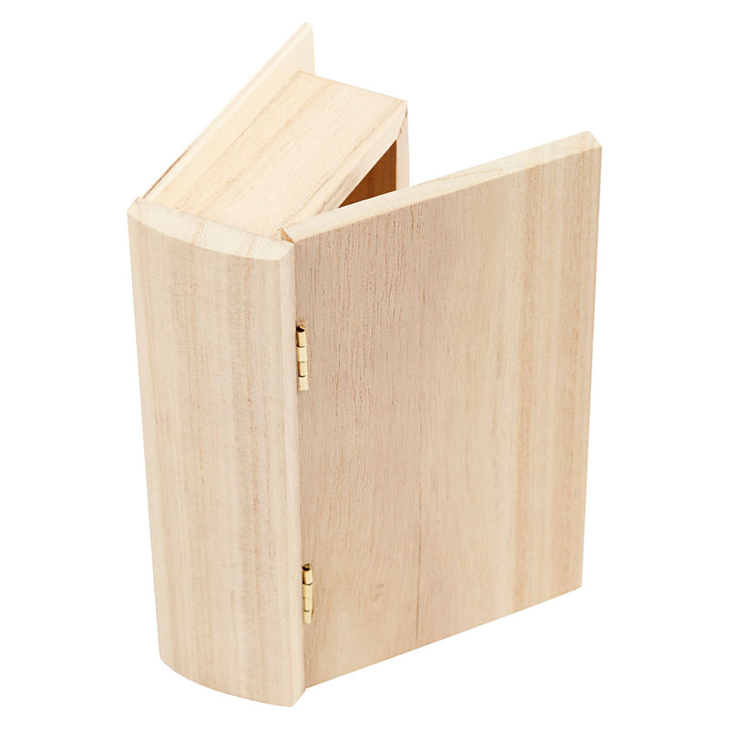 Afbeelding laden in galerijviewer, Creativ company houten boek doos, 14x9x4cm
