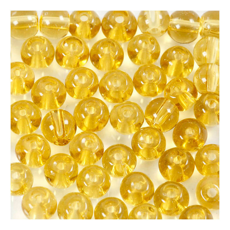 Afbeelding laden in galerijviewer, Creativ company https: www.cchobby.nl glas-kralen-d-4-mm-gatgrootte-1-mm-geel-45-stuk-1-doos
