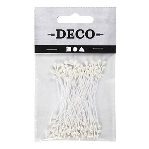 Creativ company cc bloemmeeldraden 6 cm wit 100 stuks