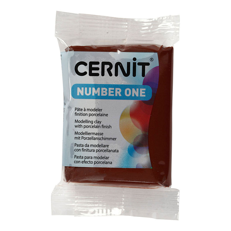 Afbeelding laden in galerijviewer, Creativ company cernit boetseerklei bruin, 56 gram
