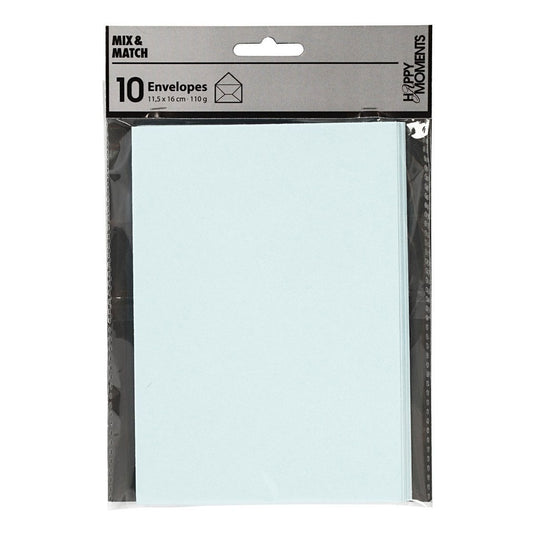 Creativ company envelop lichtblauw, 11,5x15cm, 10st.