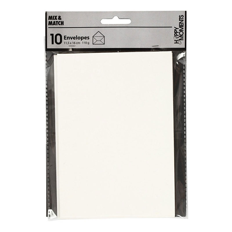 Afbeelding laden in galerijviewer, Creativ company envelop off-white, 11,5x15cm, 10st.
