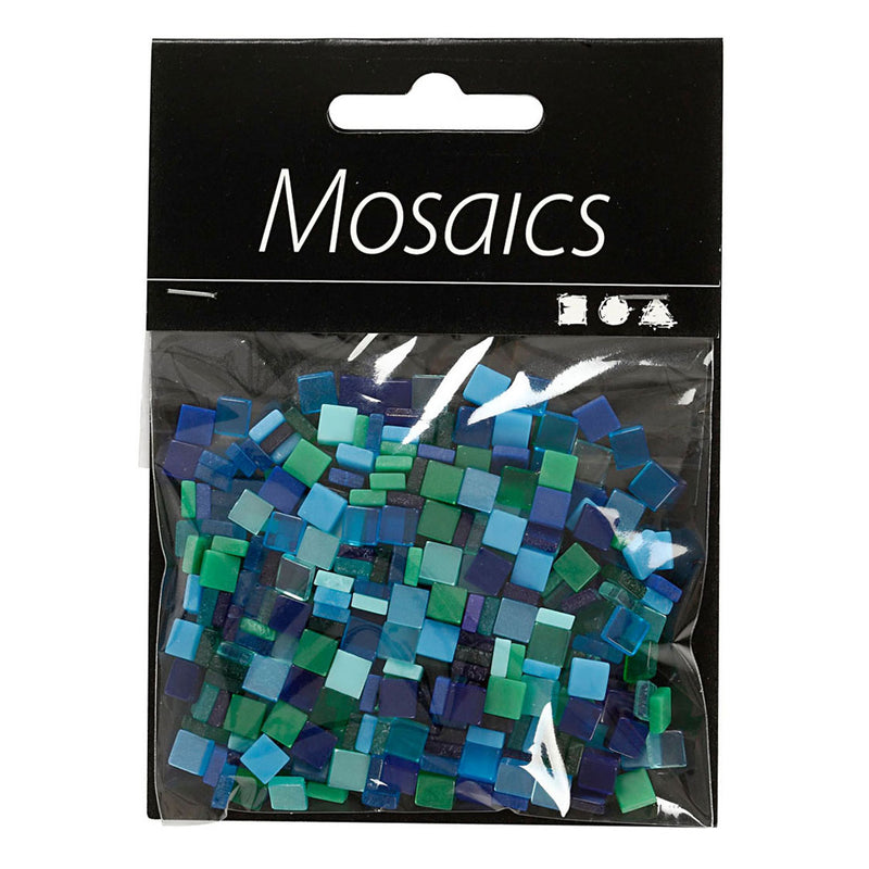 Afbeelding laden in galerijviewer, Creativ company mini mozaiek blauw groen 5x5mm, 25 gram

