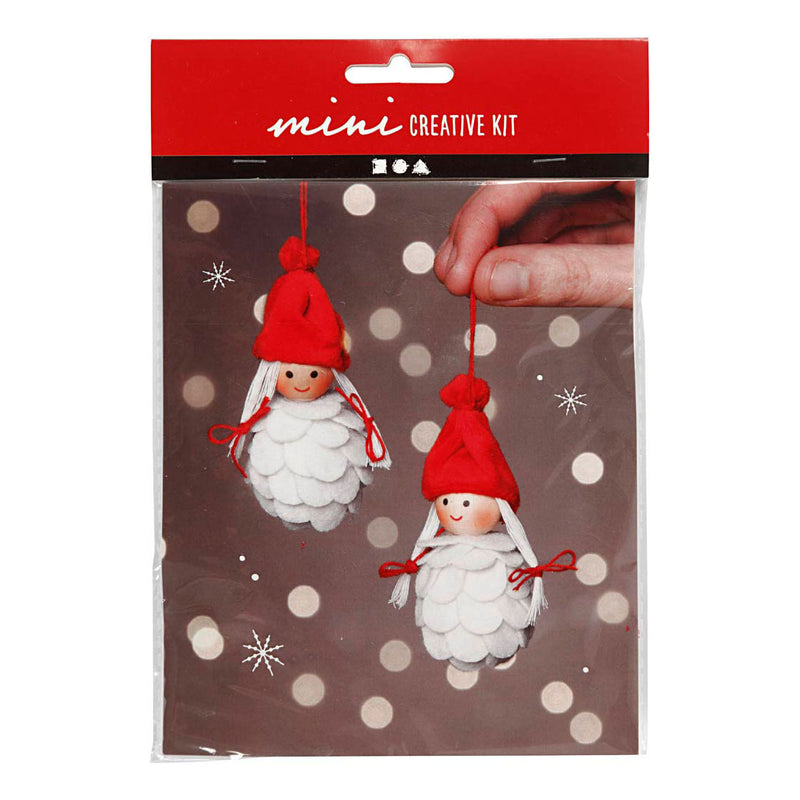 Afbeelding laden in galerijviewer, Creativ company creative mini kit kerstelven hangers maken
