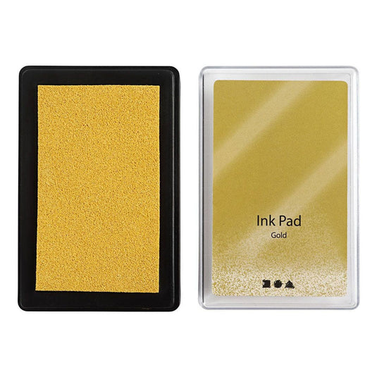 Creativ company stempelinkt, goud, h: 2 cm, afm 9x6 cm, 1 stuk