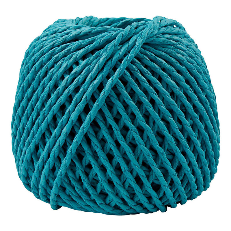 Afbeelding laden in galerijviewer, Creativ company https: www.cchobby.nl papier-garen-dikte-2-5-3-mm-turquoise-150-gr-40-m-1-bol
