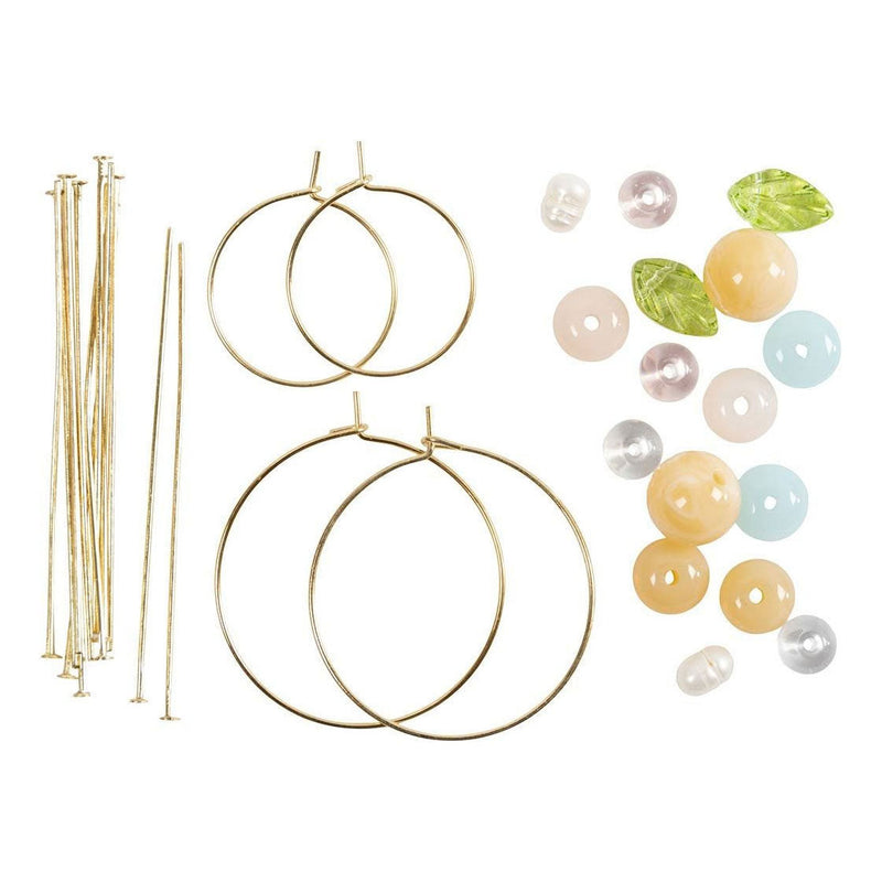 Afbeelding laden in galerijviewer, Creativ company mini hobbyset sieraden oorringen met kralen
