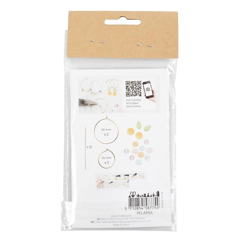 Afbeelding laden in galerijviewer, Creativ company mini hobbyset sieraden oorringen met kralen
