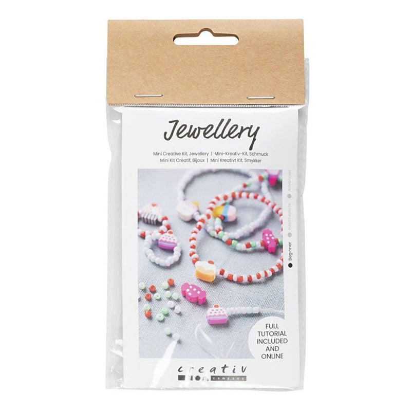 Afbeelding laden in galerijviewer, Creativ company mini hobbyset sieraden elastische armband en ring

