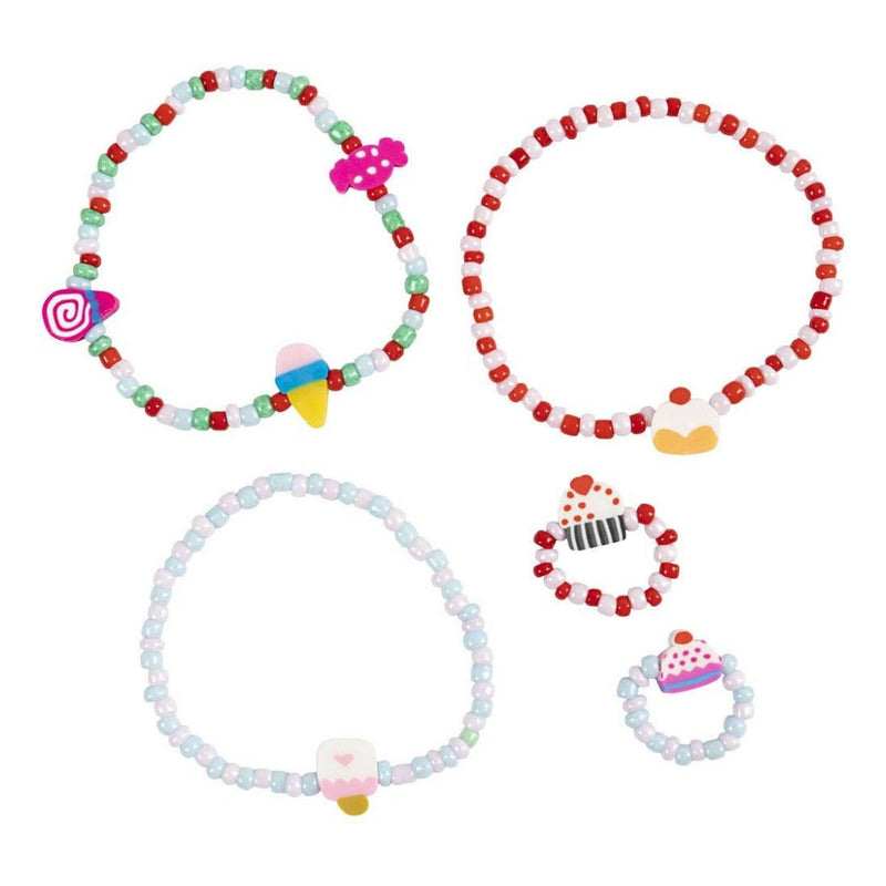 Afbeelding laden in galerijviewer, Creativ company mini hobbyset sieraden elastische armband en ring
