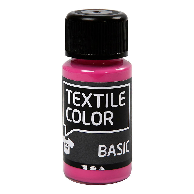Afbeelding laden in galerijviewer, Creativ company textile color semi-dekkende textielverf - roze, 50ml
