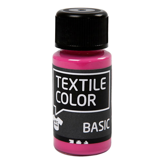 Creativ company textile color semi-dekkende textielverf - roze, 50ml