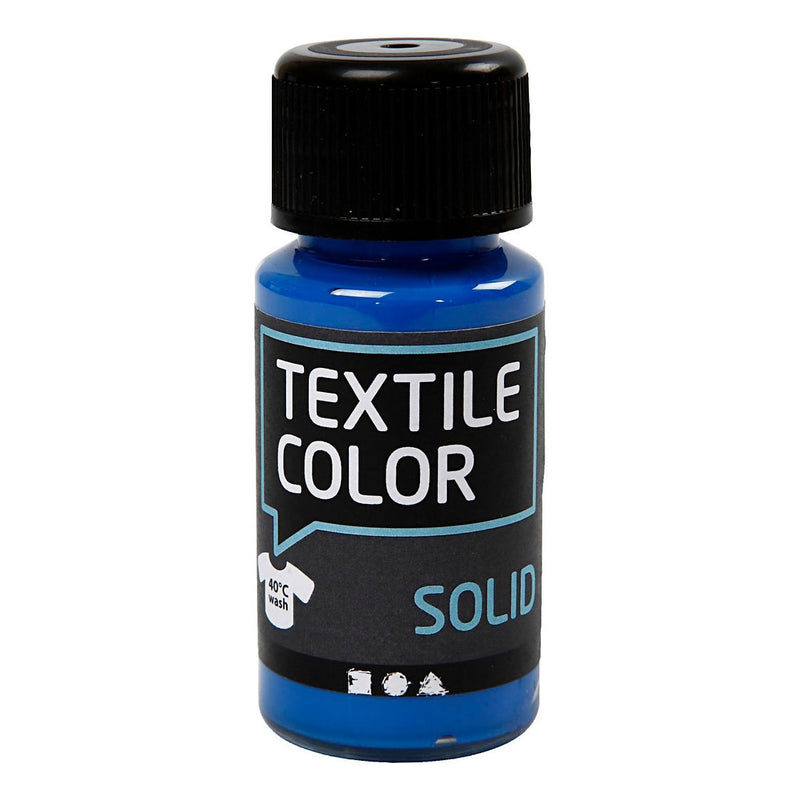 Afbeelding laden in galerijviewer, Creativ company textile color dekkende textielverf - briljant blauw, 50ml
