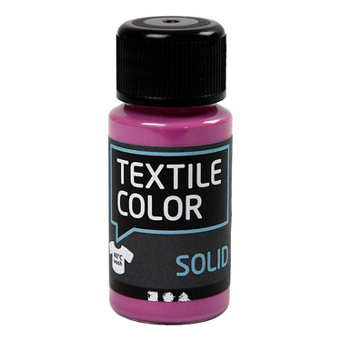 Creativ company textile color dekkende textielverf - fuchsia, 50ml