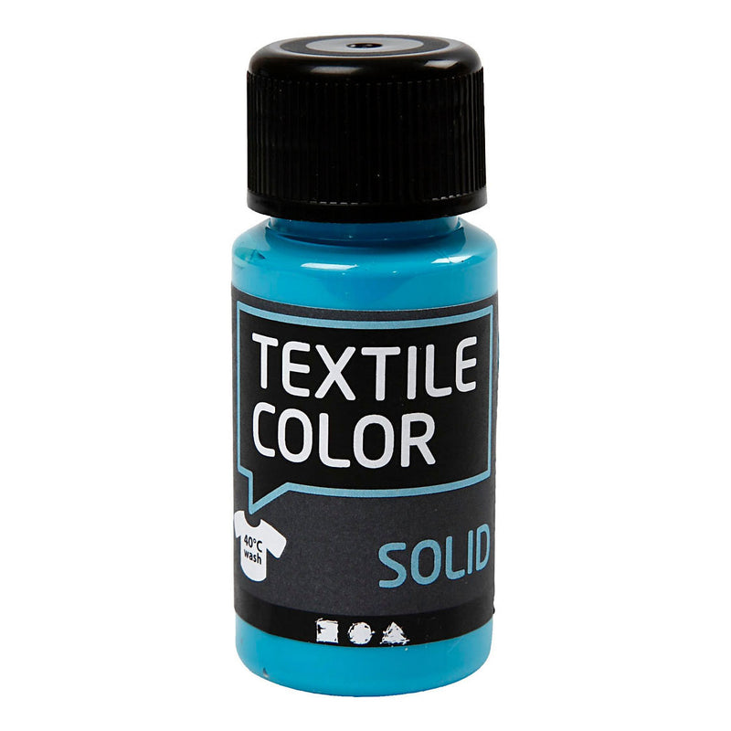 Afbeelding laden in galerijviewer, Creativ company textile color dekkende textielverf - turquoiseblauw, 50ml
