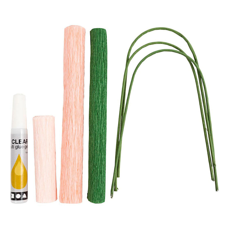 Afbeelding laden in galerijviewer, Creativ company mini hobbyset crepepapier anjers
