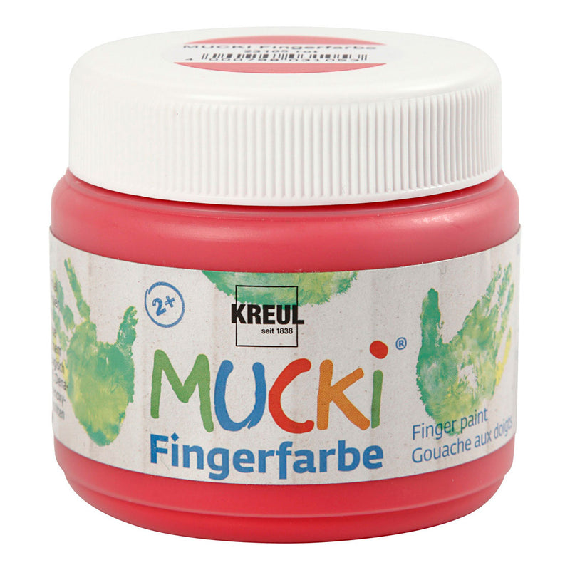Afbeelding laden in galerijviewer, Creativ company mucki vingerverf - rood, 150ml

