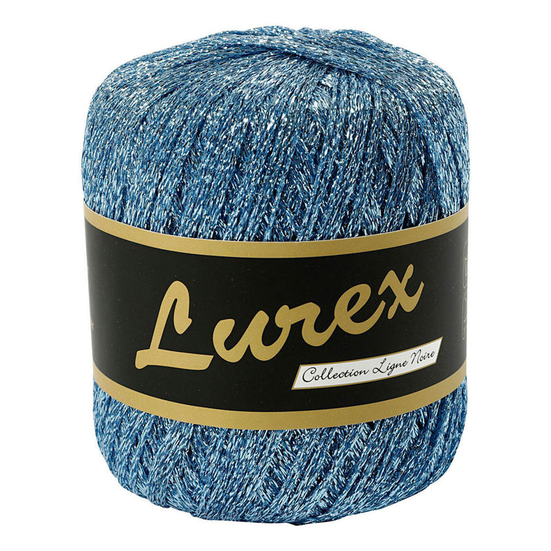 Afbeelding laden in galerijviewer, Creativ company lurex glitter garen lichtblauw, 160m
