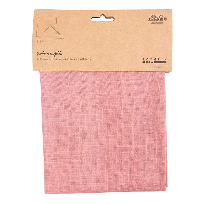 Afbeelding laden in galerijviewer, Creativ company stoffen servet roze, 42x42cm
