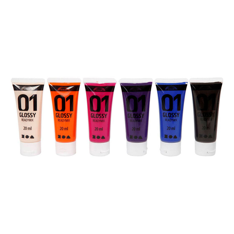 Afbeelding laden in galerijviewer, Creativ company acrylverf voor kinderen glossy extra kleuren, 6x20ml
