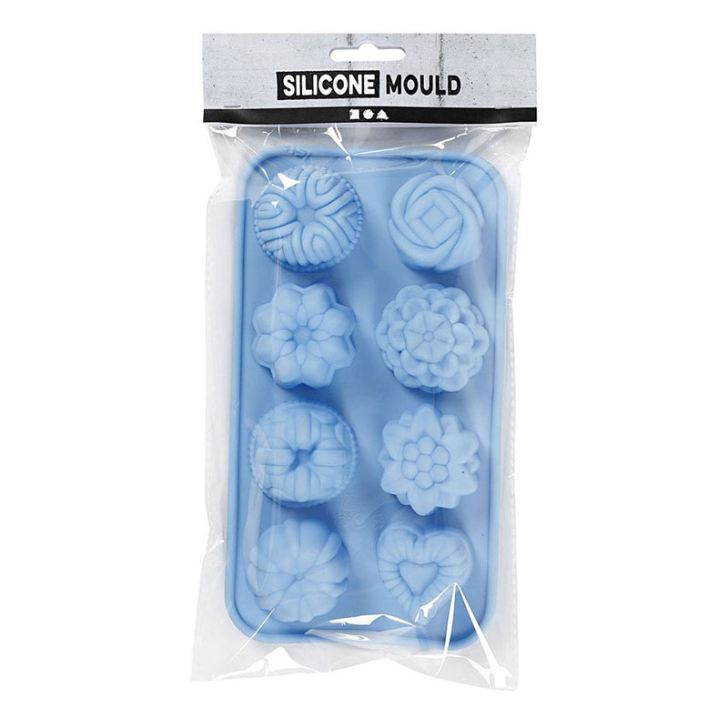 Afbeelding laden in galerijviewer, Creativ company siliconen gietmal cakejes blauw

