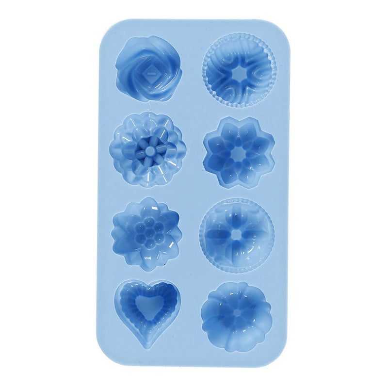 Afbeelding laden in galerijviewer, Creativ company siliconen gietmal cakejes blauw
