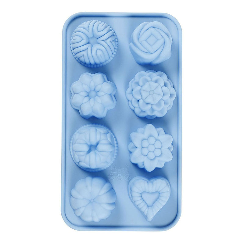 Afbeelding laden in galerijviewer, Creativ company siliconen gietmal cakejes blauw
