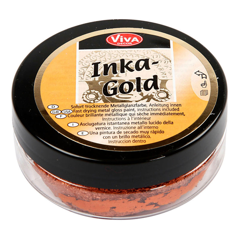 Afbeelding laden in galerijviewer, Creativ company inka-gold glanswax - koper, 50ml
