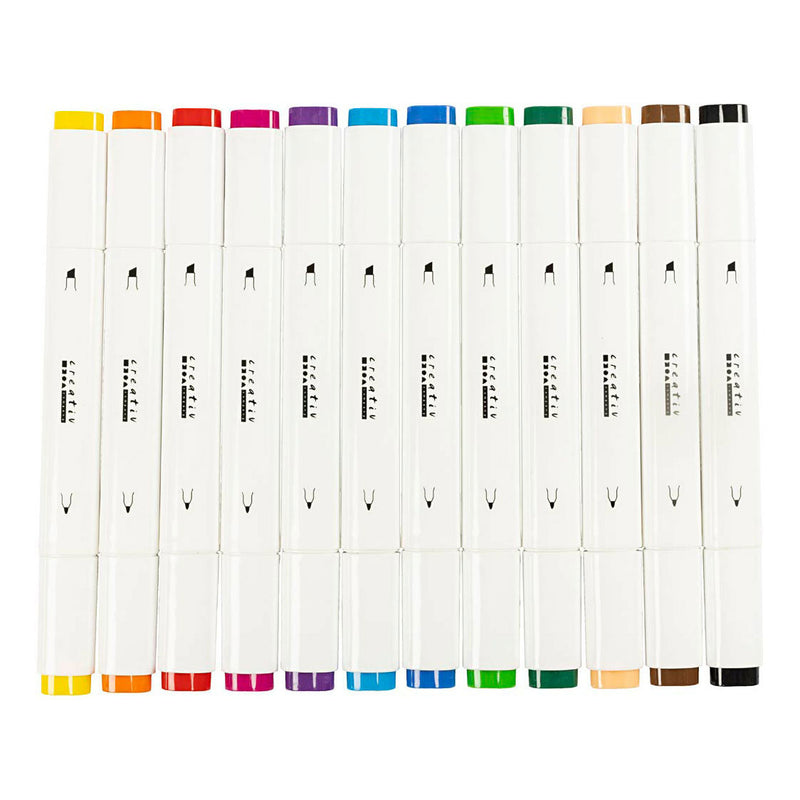 Afbeelding laden in galerijviewer, Creativ company https: www.cchobby.nl tekenstift-lijndikte-1-8-mm-standaardkleuren-12-stuk-1-doos
