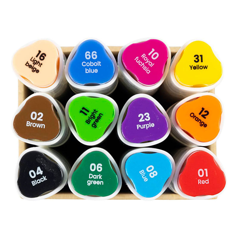 Afbeelding laden in galerijviewer, Creativ company https: www.cchobby.nl tekenstift-lijndikte-1-8-mm-standaardkleuren-12-stuk-1-doos
