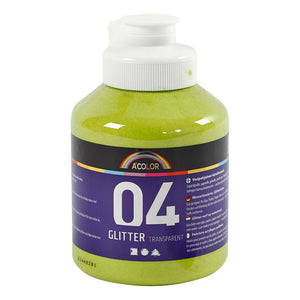 Creativ company https: www.cchobby.nl acrylverf-met-glitters-lime-groen-500-ml-1-fles