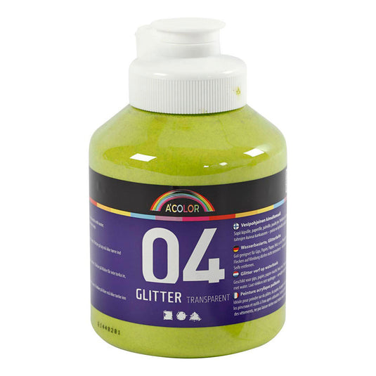 Creativ company https: www.cchobby.nl acrylverf-met-glitters-lime-groen-500-ml-1-fles