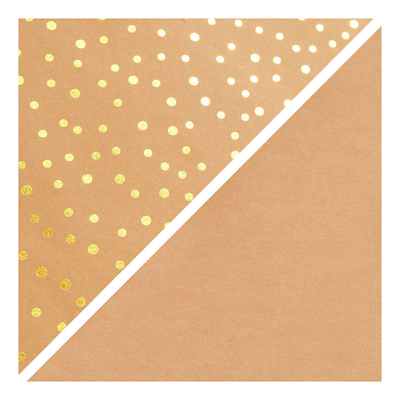 Afbeelding laden in galerijviewer, Creativ company faux leather papier bruin met stippen, 1m
