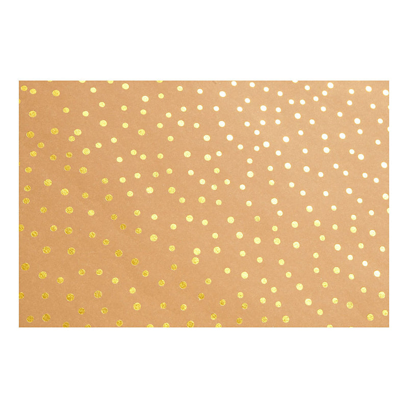 Afbeelding laden in galerijviewer, Creativ company faux leather papier bruin met stippen, 1m
