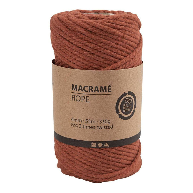 Afbeelding laden in galerijviewer, Creativ company macrame koord bunt orange, 55m
