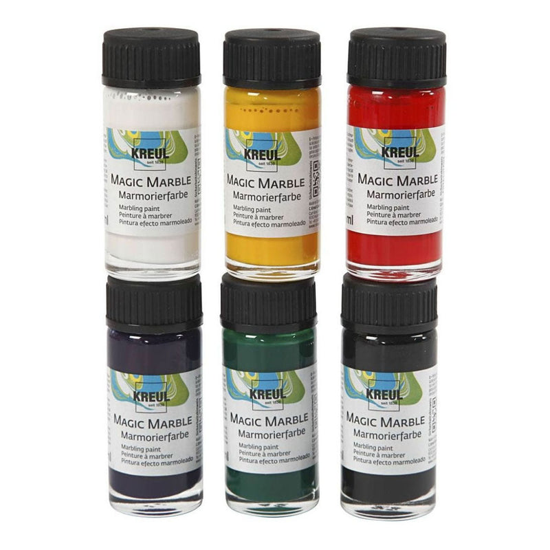 Afbeelding laden in galerijviewer, Creativ company https: www.cchobby.nl magic-marble-verf-standaardkleuren-6x20-ml-1-doos
