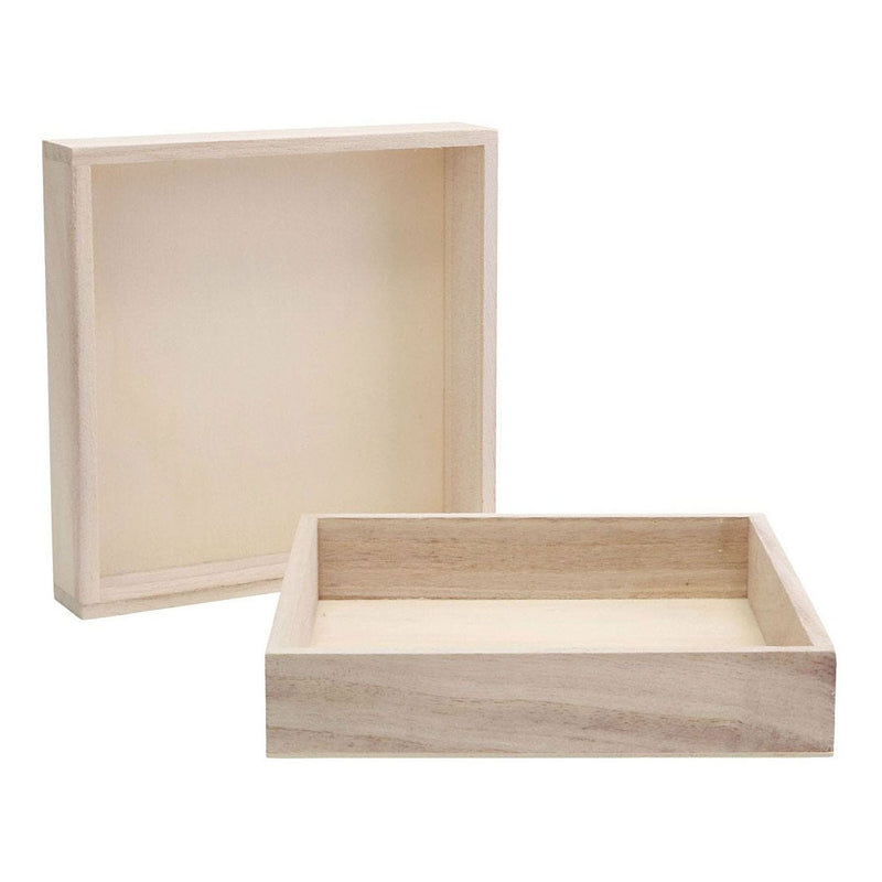 Afbeelding laden in galerijviewer, Creativ company houten frame met rand 16,2x16,2x3cm, 10st.
