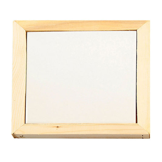 Creativ company onderzetter met houten lijst 15x15cm, 10st.