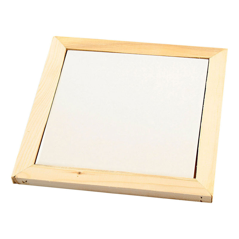 Afbeelding laden in galerijviewer, Creativ company onderzetter met houten lijst 15x15cm, 10st.
