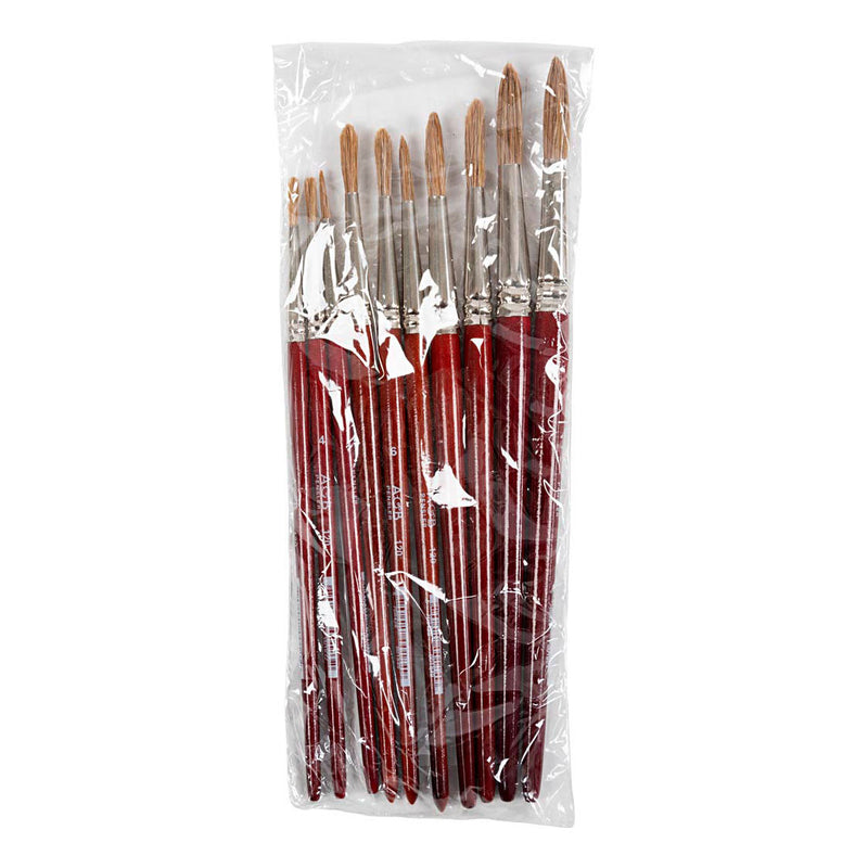 Afbeelding laden in galerijviewer, Creativ company aquarel penselen, 10st.
