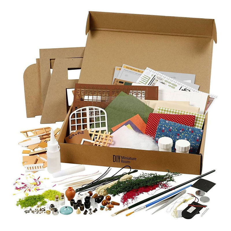 Afbeelding laden in galerijviewer, Creativ company diy miniatuur kamer tuin knutselset
