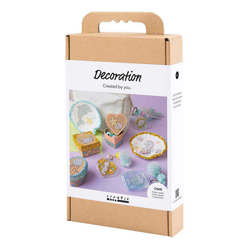 Afbeelding laden in galerijviewer, Creativ company mini hobbyset - schelpen en sleutelhangers
